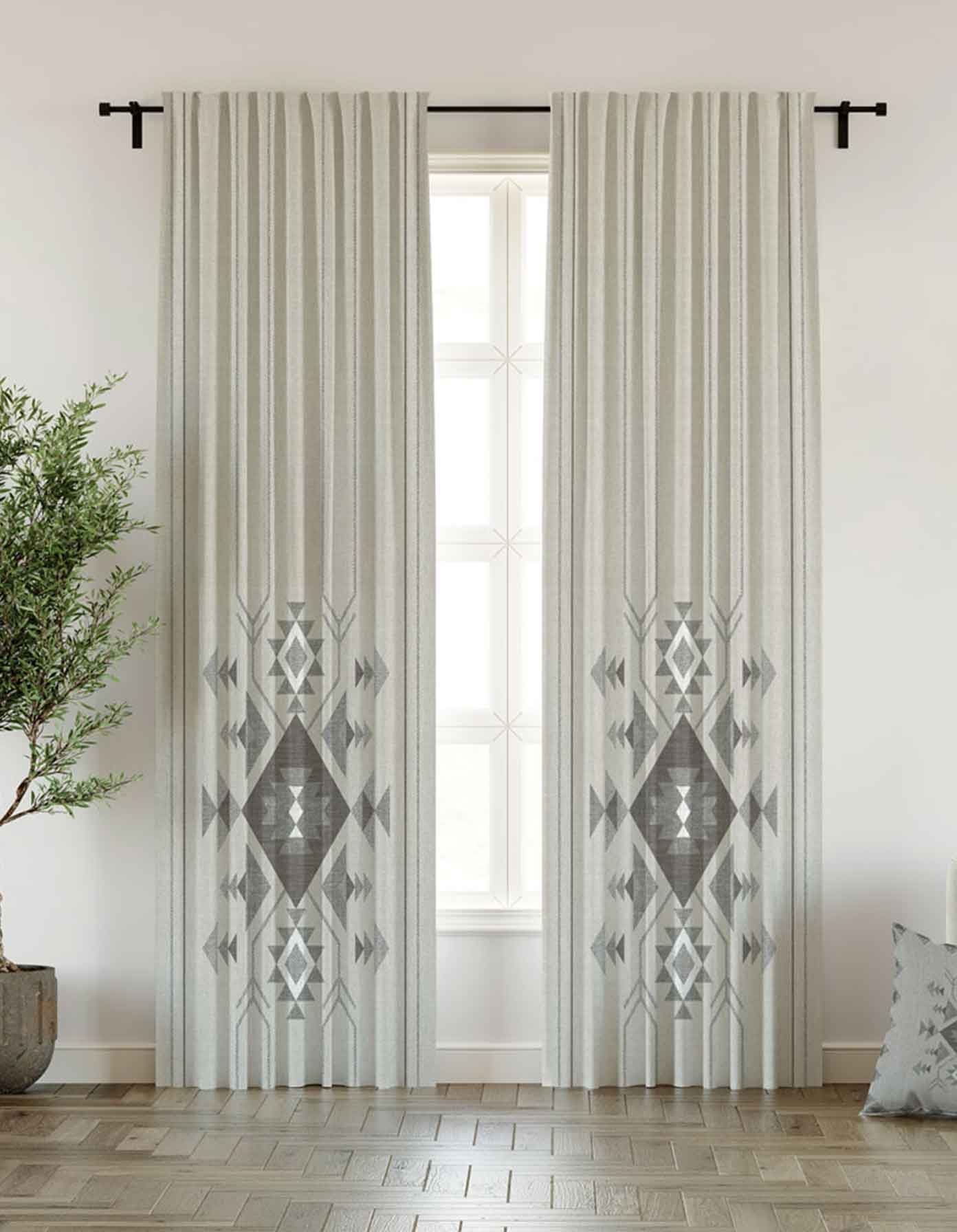 Ready-Made Printed Curtain  _ Code 272