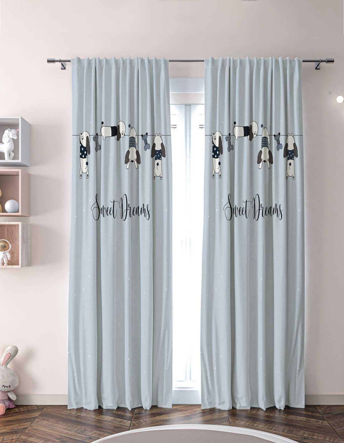 Ready-Made Printed Curtain (Back Tape) _ Code 113