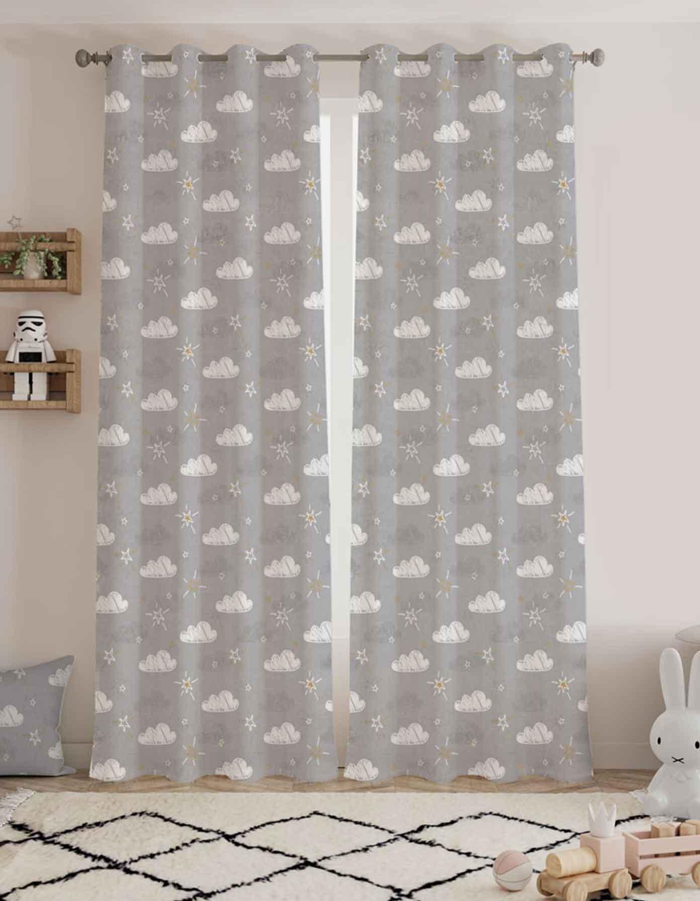 Ready-Made Printed Curtain (Grommet) _ Code 91