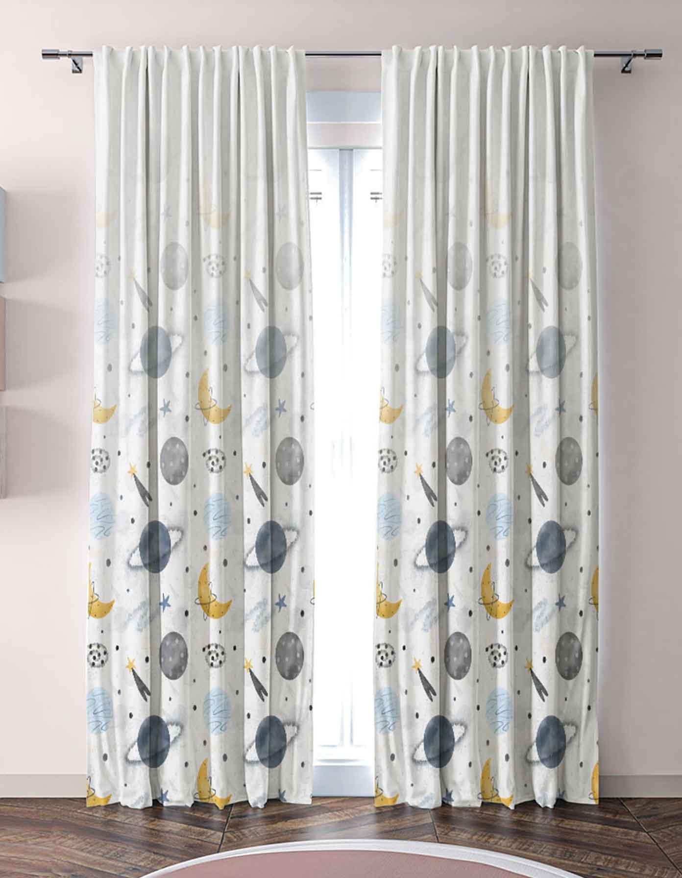 Ready-Made Printed Curtain (Back Tape) _ Code 90