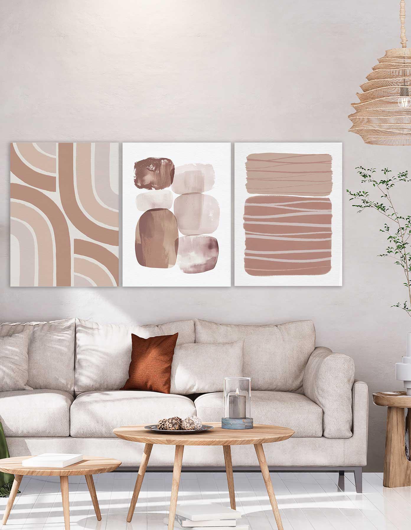 طقم تابلوهات حائط تجريدية – 3004