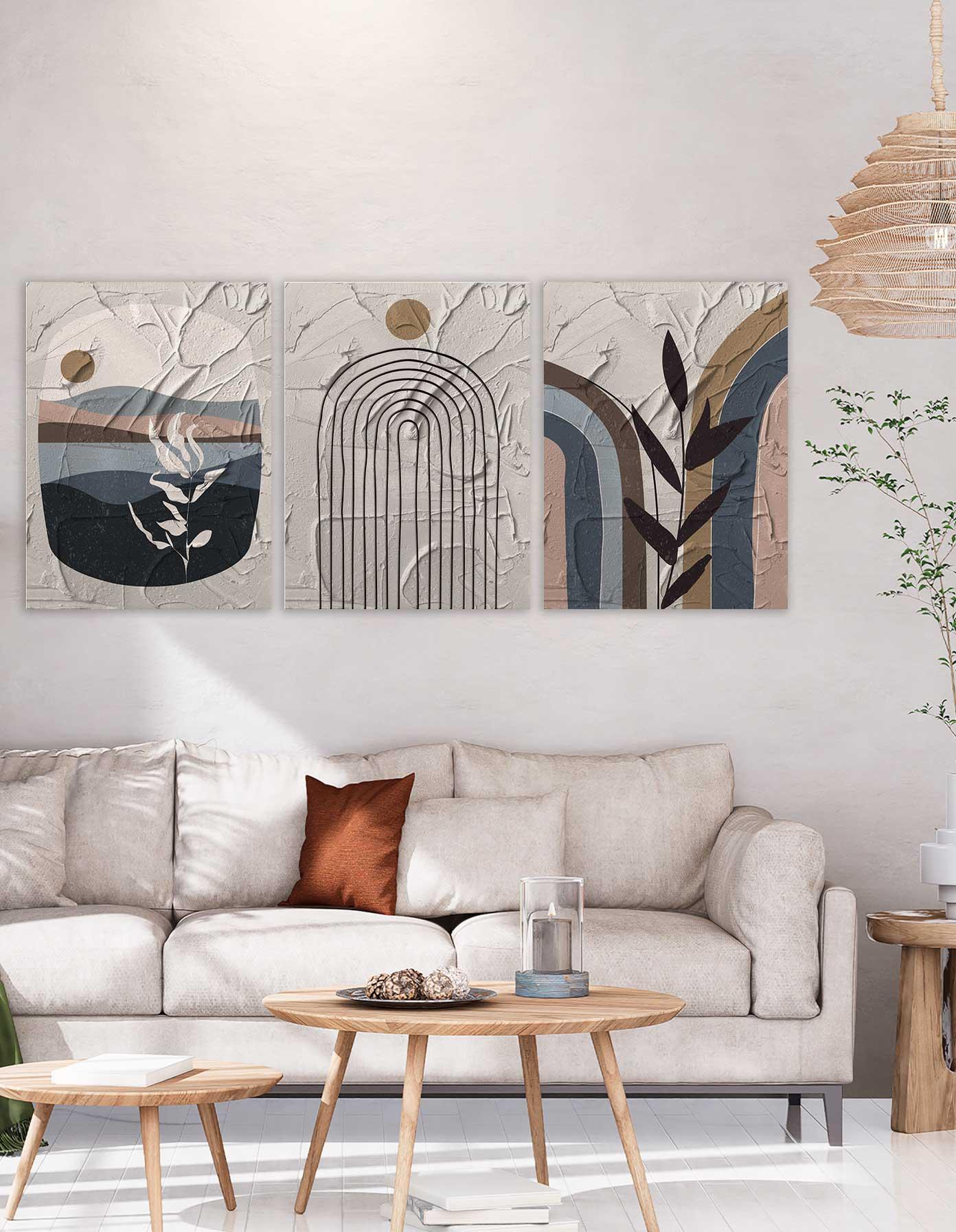 طقم تابلوهات حائط تجريدية – 3006