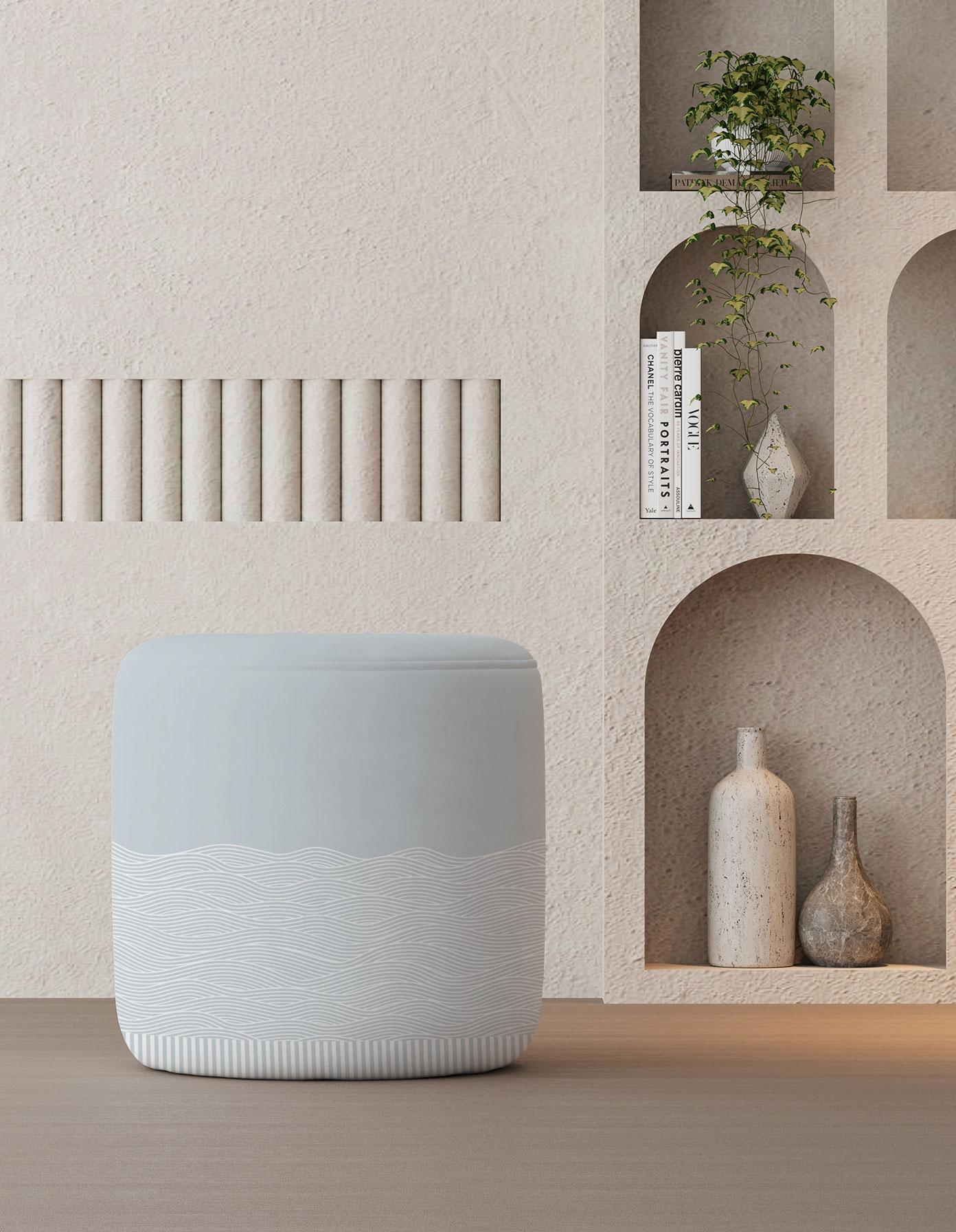 PRINTED POUF