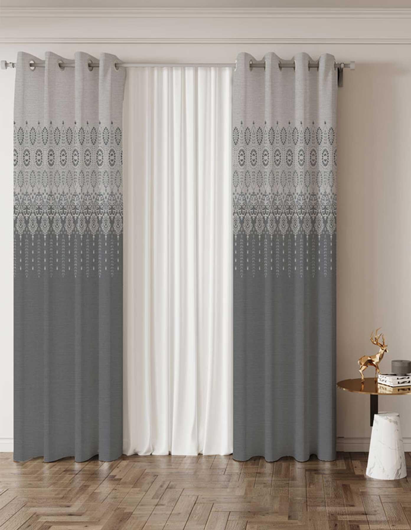 Ready-Made Printed Curtain (Grommet) _ Code 242