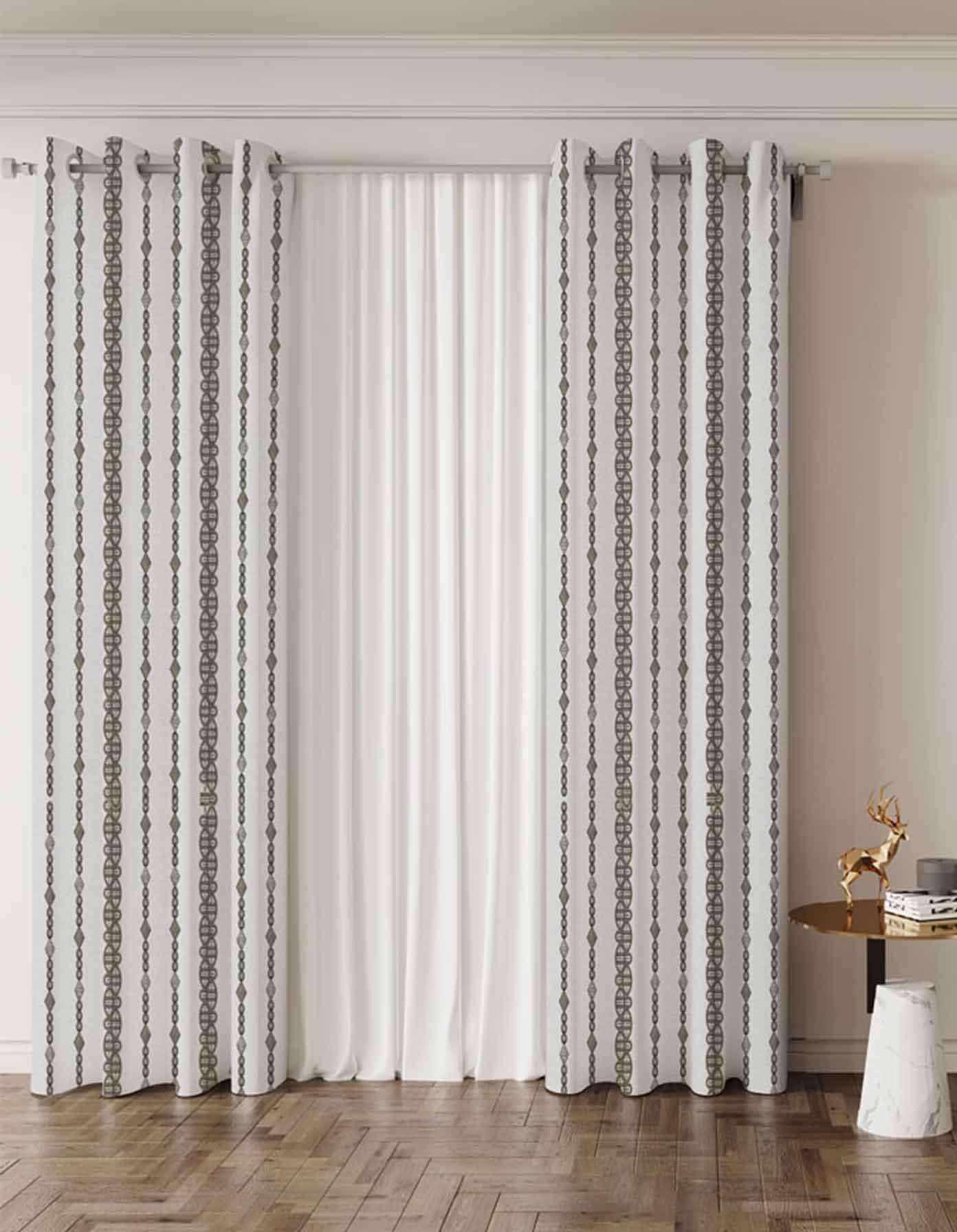 Ready-Made Printed Curtain (Grommet) _ Code 228