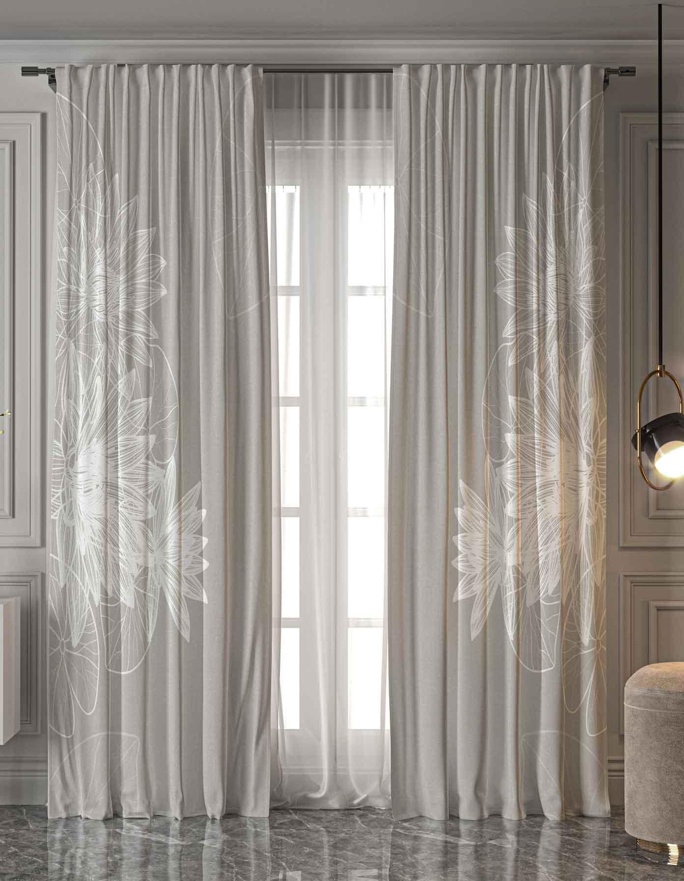 Printed Curtain - 167