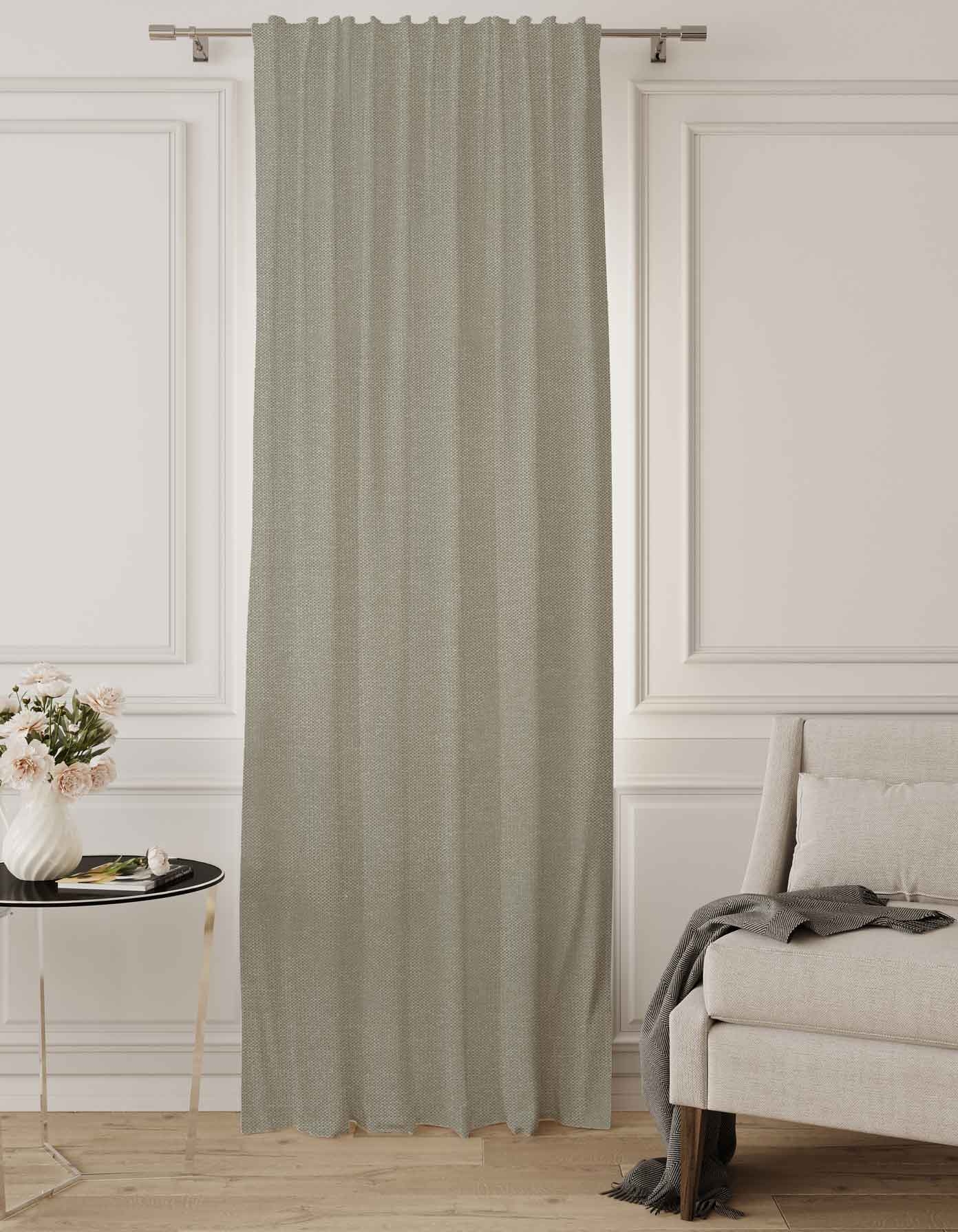 ستارة لوسيان - رمادى - جنب واحد - بشريط تعليق علوي