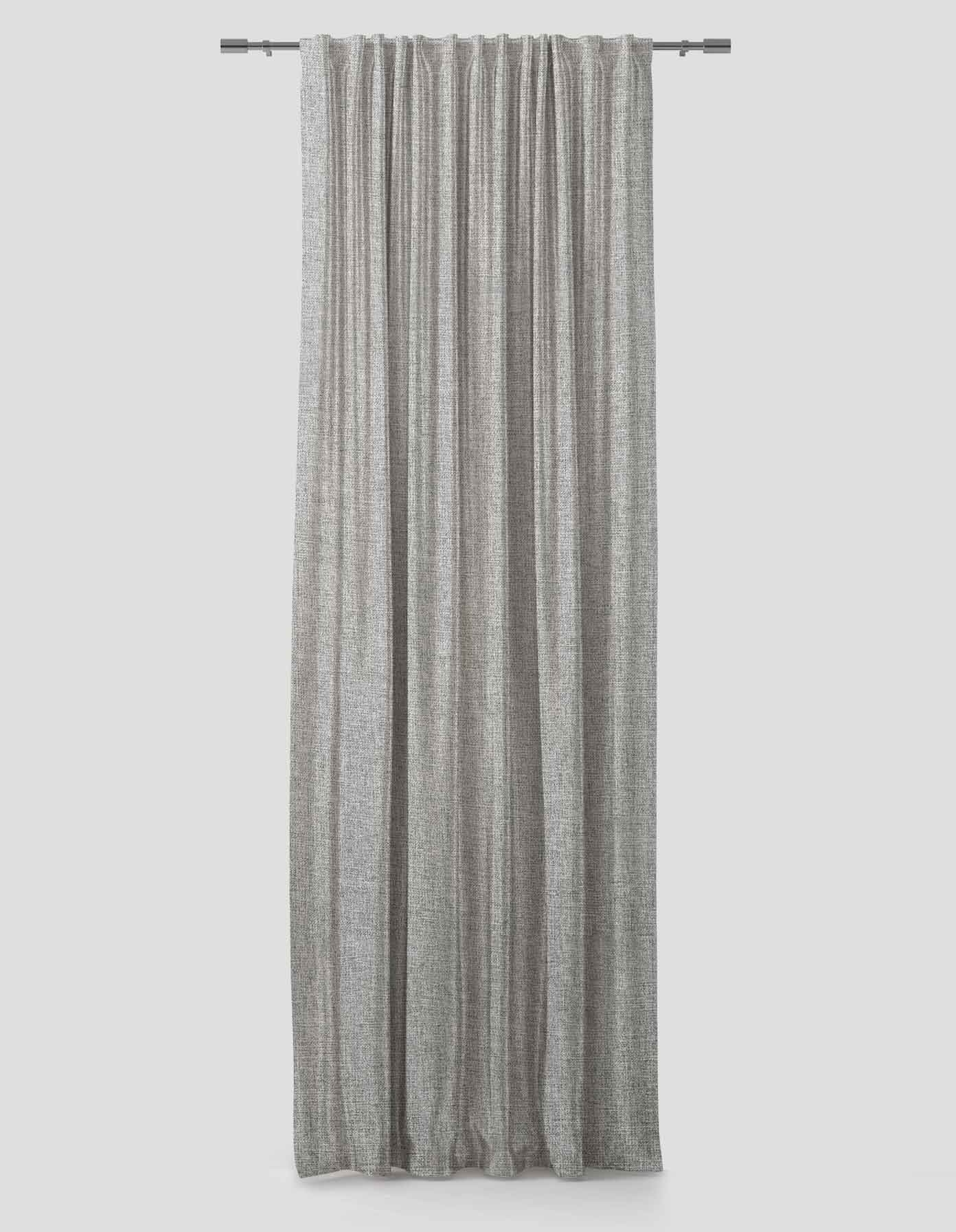 Oslo Curtain – with Back Tape – Light Grey