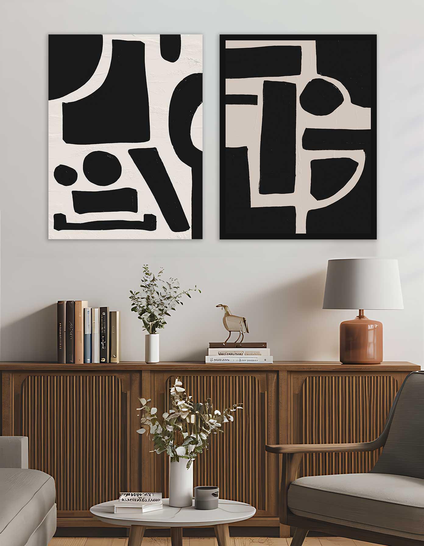 ABSTRACT WALL ART SET –2001