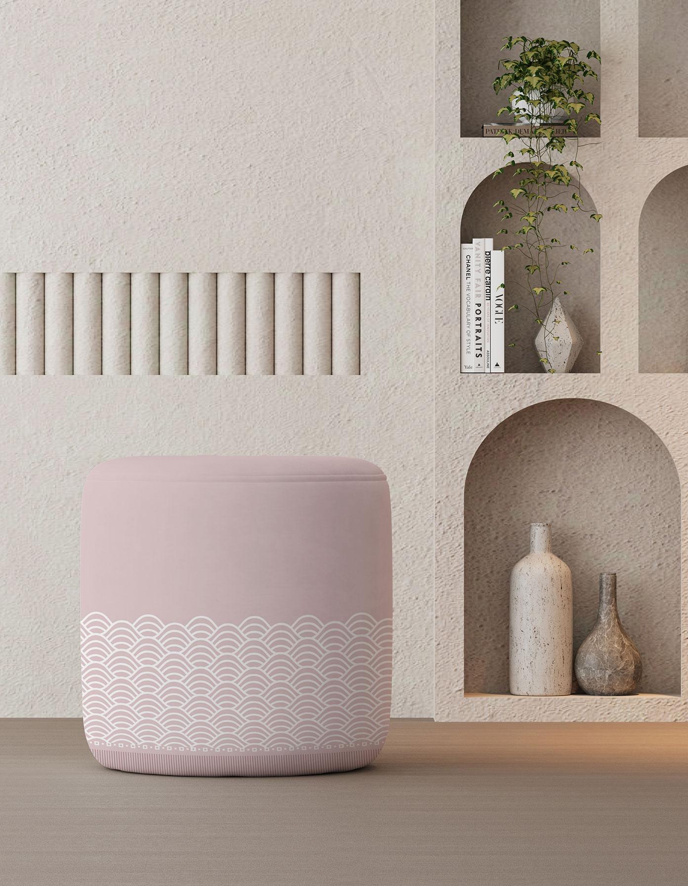 PRINTED POUF