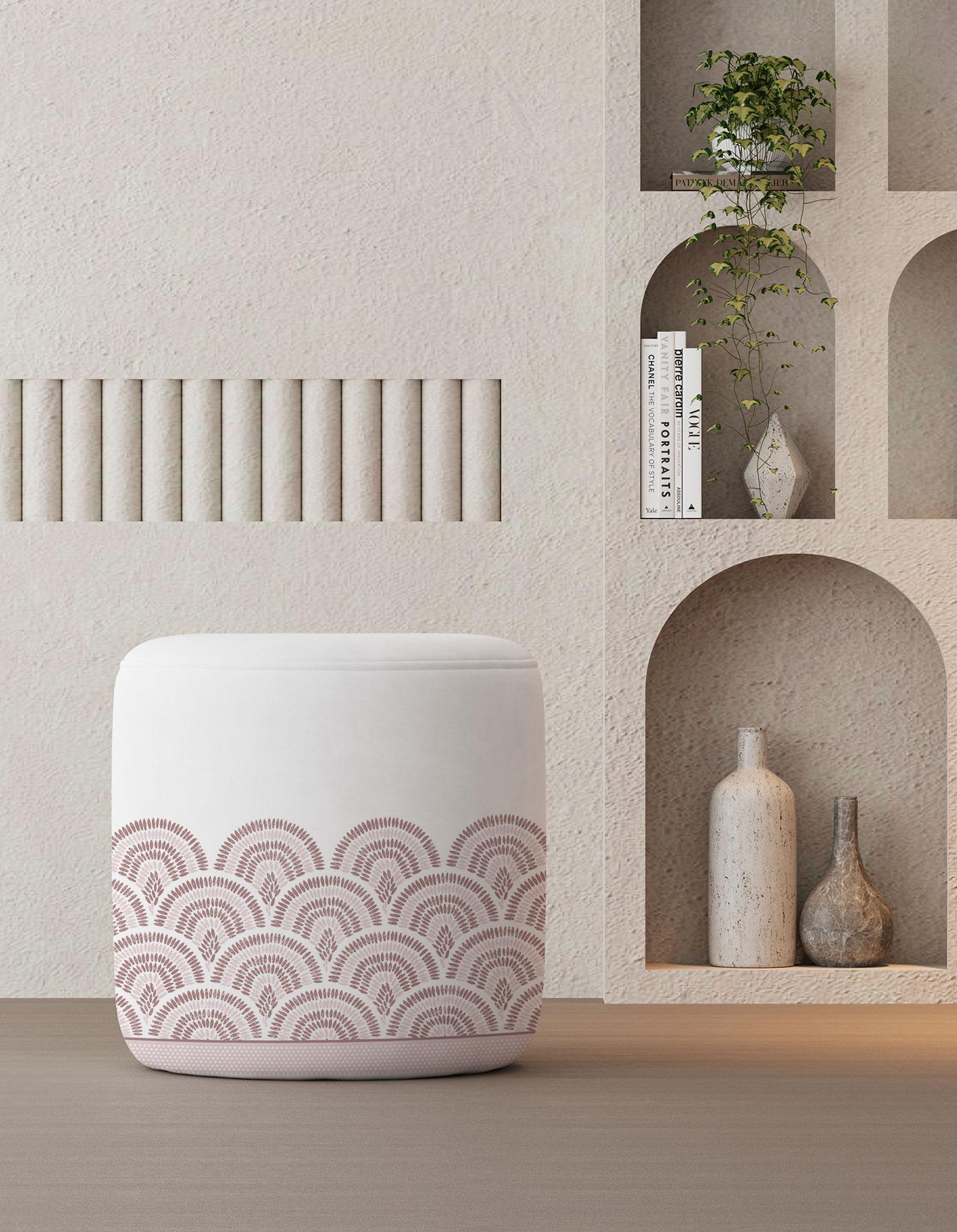 PRINTED POUF