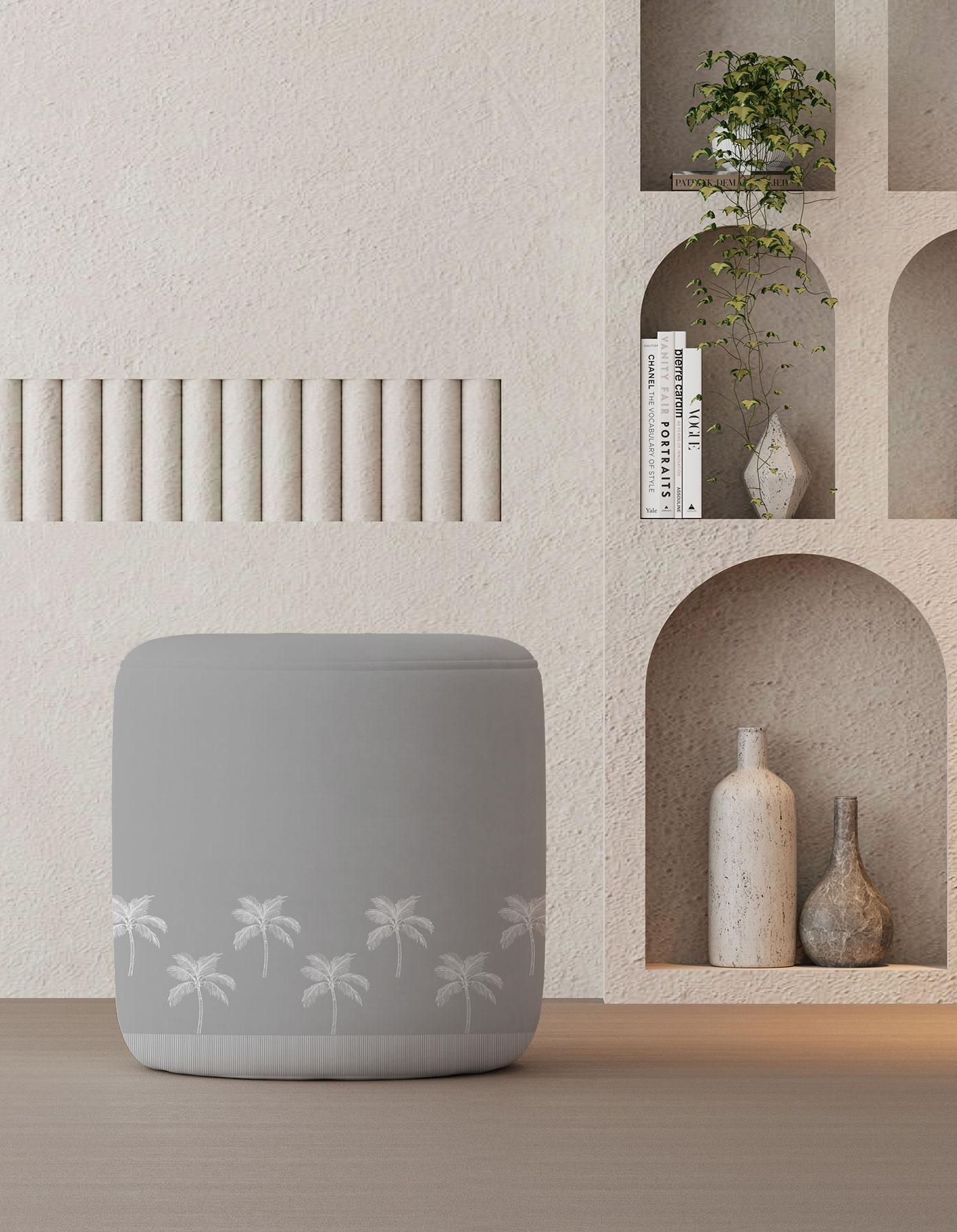 PRINTED POUF