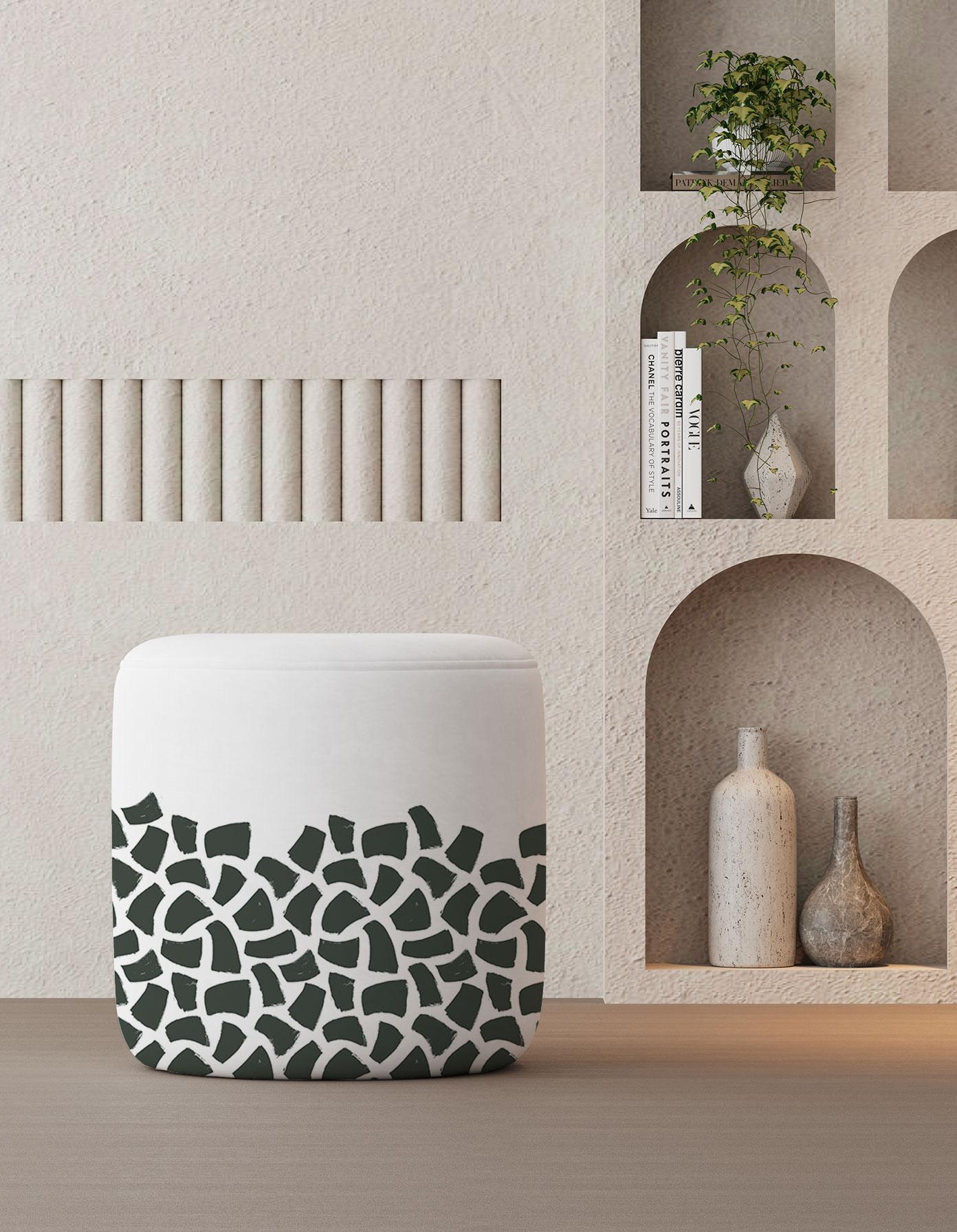 PRINTED POUF