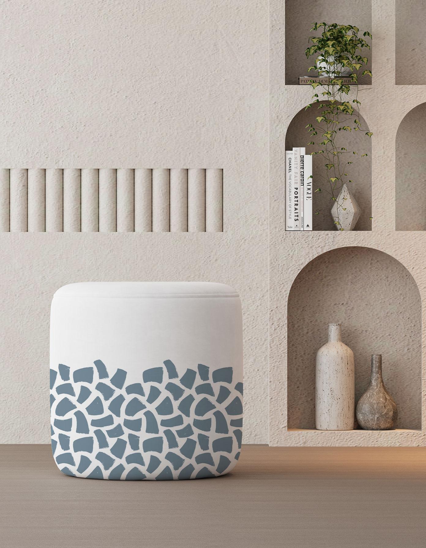 PRINTED POUF