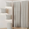 Curtain & Cushion Set 003 — Printed Curtain 270×275 cm with 3 Cushions & Pouf