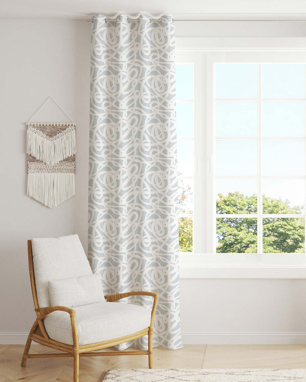 Printed Curtain 361 — Decorative Ready-Made Window Curtain