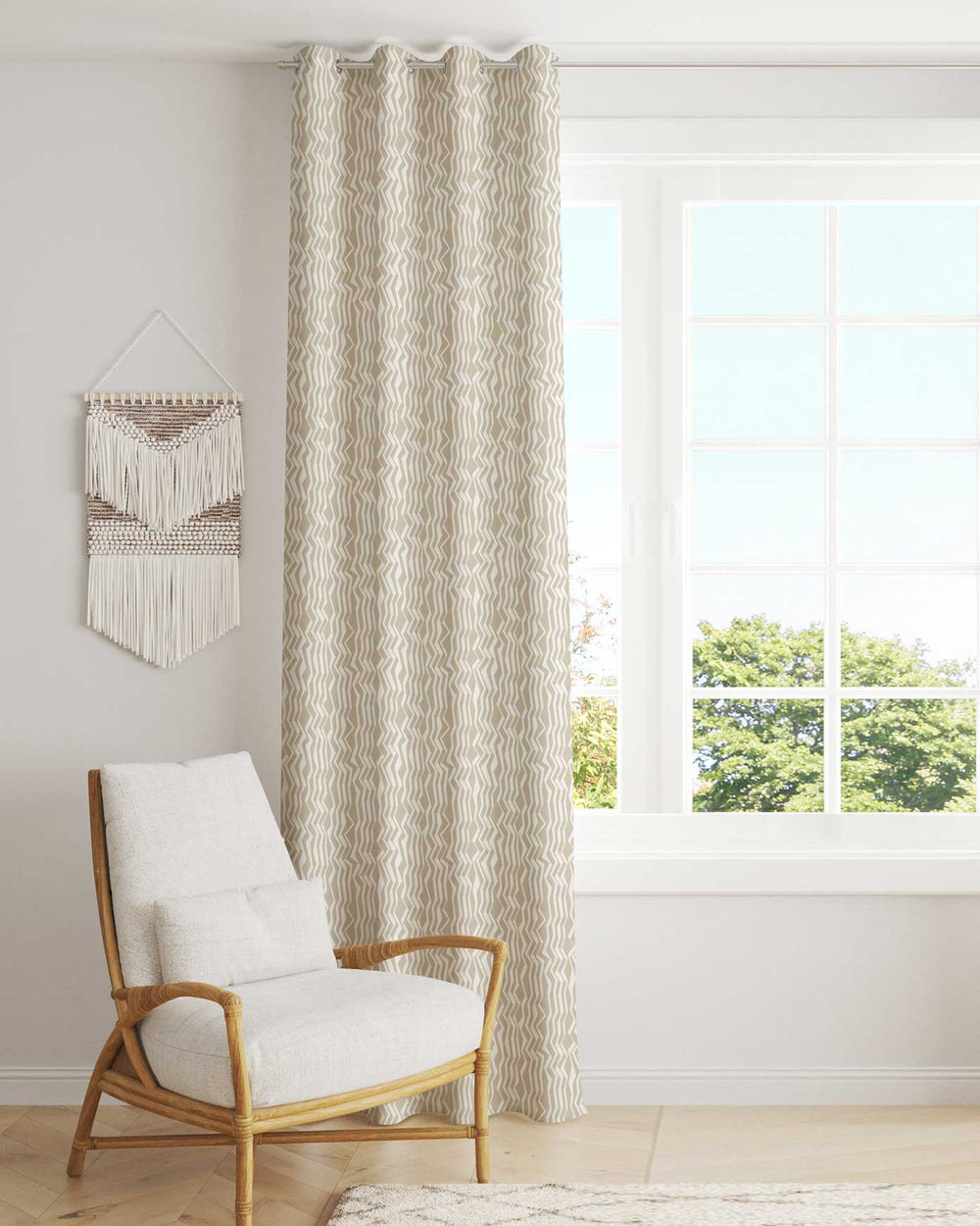 Printed Curtain 421 — Decorative Ready-Made Window Curtain