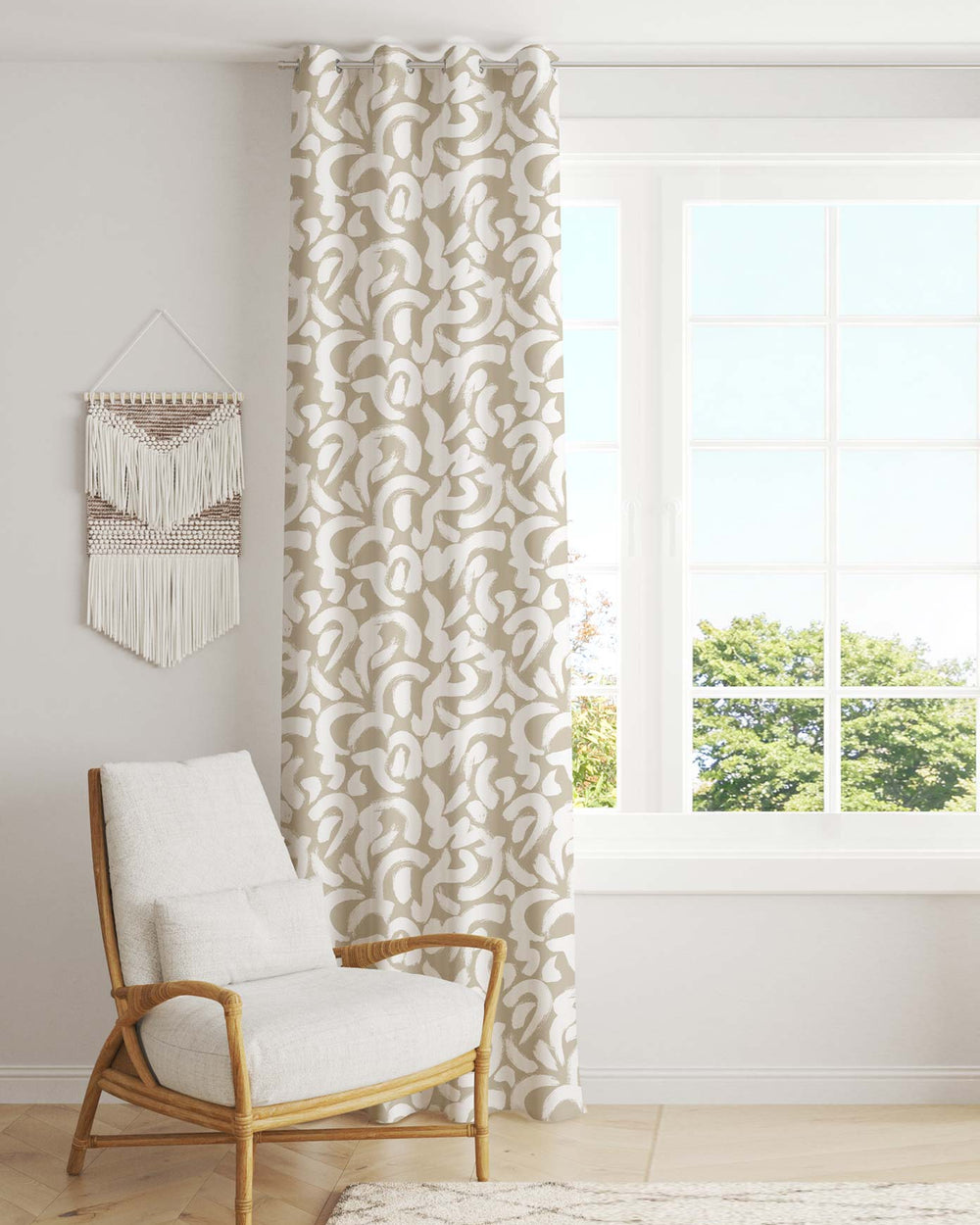 Printed Curtain 437 — Decorative Ready-Made Window Curtain