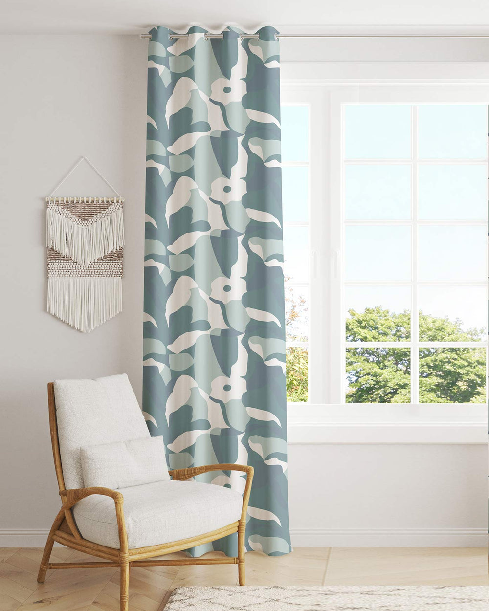 Printed Curtain 455 — Decorative Ready-Made Window Curtain