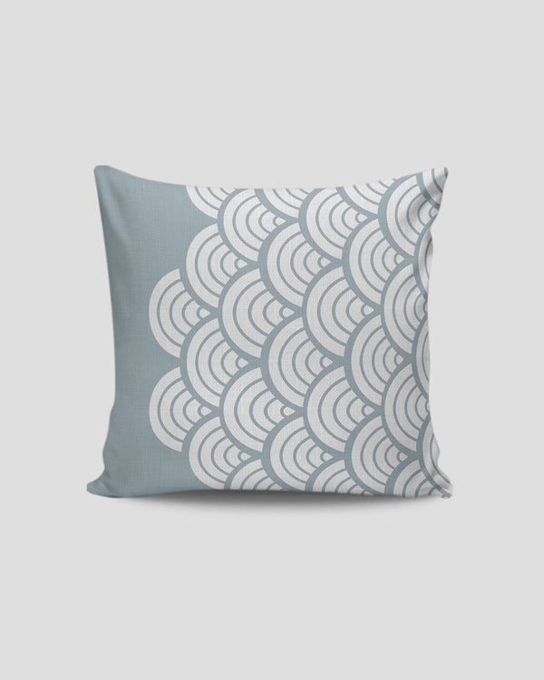 Calm Waves Cushion Cover | Soft Printed 50×50 cm