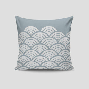 Calm Waves Cushion Cover | Soft Printed 50×50 cm