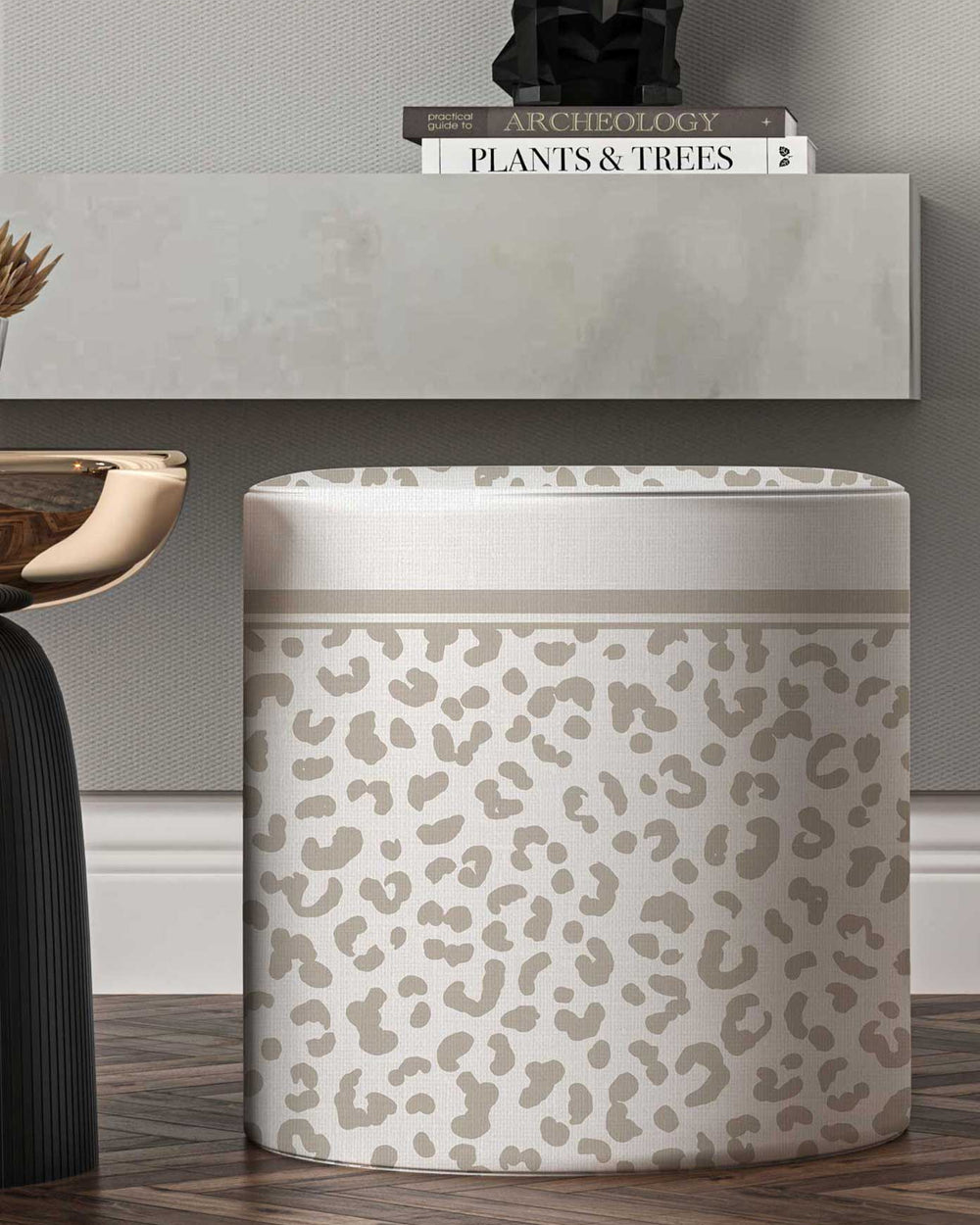 Printed Pouf 00298 — Decorative Floor Pouf 50×50 cm