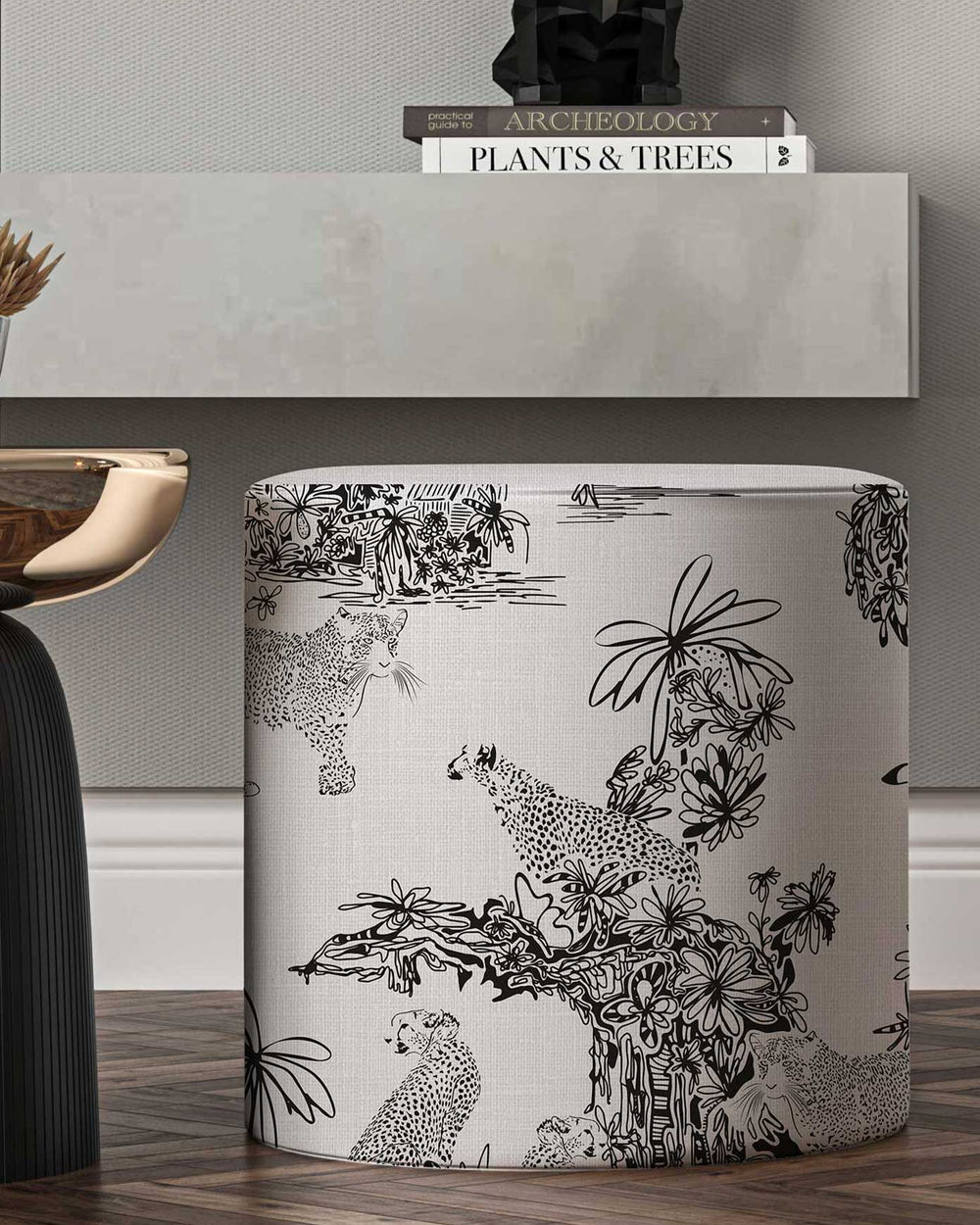 Printed Pouf 00300 — Decorative Floor Pouf 50×50 cm