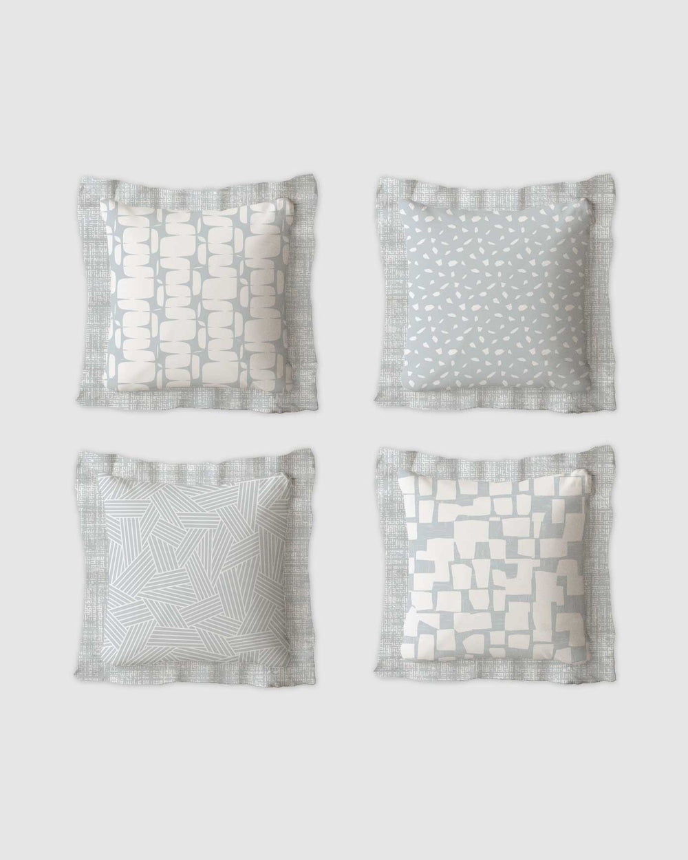 Ruffles Cushion Set | Textured Ruffle Design 50×50 cm