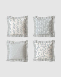 Ruffles Cushion Set | Textured Ruffle Design 50×50 cm - 1