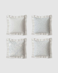 Ruffles Cushion Set | Textured Ruffle Design 50×50 cm - 1