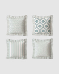 Ruffles Cushion Set | Textured Ruffle Design 50×50 cm - 1