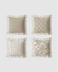 Ruffles Cushion Set | Textured Ruffle Design 50×50 cm - 1