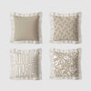 Ruffles Cushion Set | Textured Ruffle Design 50×50 cm