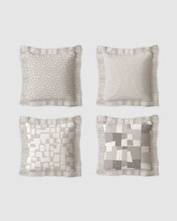 Ruffles Cushion Set | Textured Ruffle Design 50×50 cm - 1