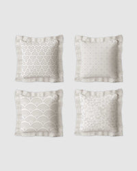 Ruffles Cushion Set | Textured Ruffle Design 50×50 cm - 1