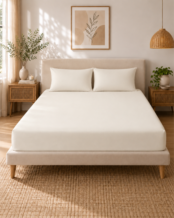 Plain Fitted Sheet 120×200 cm 21008 — Soft Microfiber Sheet