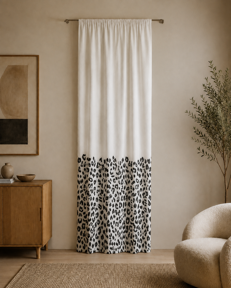 Printed Curtain 655 — Decorative Ready-Made Window Curtain