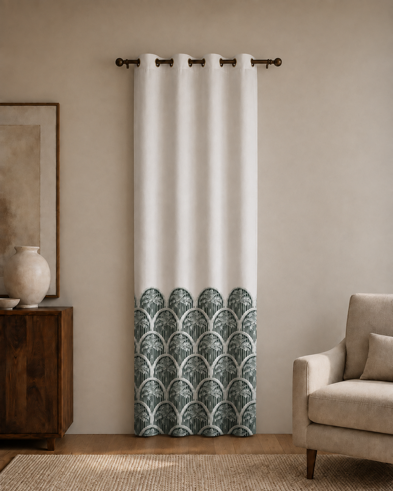 Printed Curtain 660 — Decorative Ready-Made Window Curtain