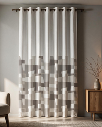 Printed Curtain 729 — Decorative Ready-Made Window Curtain - 1