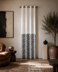 Printed Curtain 695 — Decorative Ready-Made Window Curtain - 1