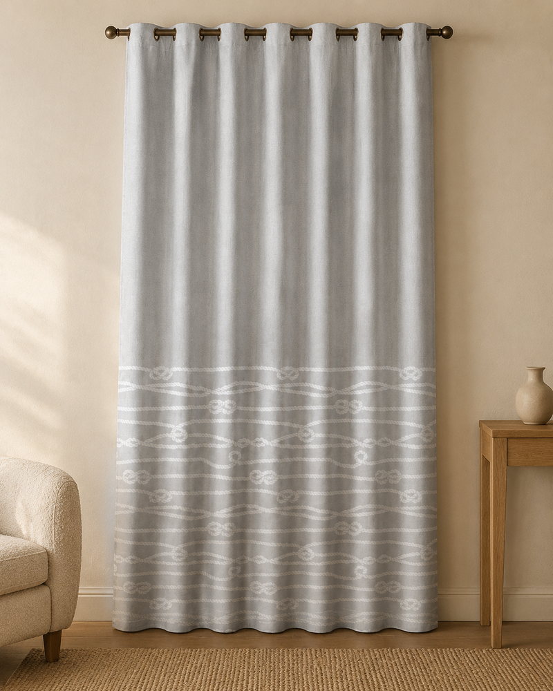 Printed Curtain 677 — Decorative Ready-Made Window Curtain