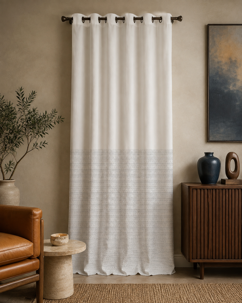 Printed Curtain 738 — Decorative Ready-Made Window Curtain