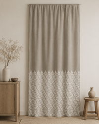 Printed Curtain 674 — Decorative Ready-Made Window Curtain - 1