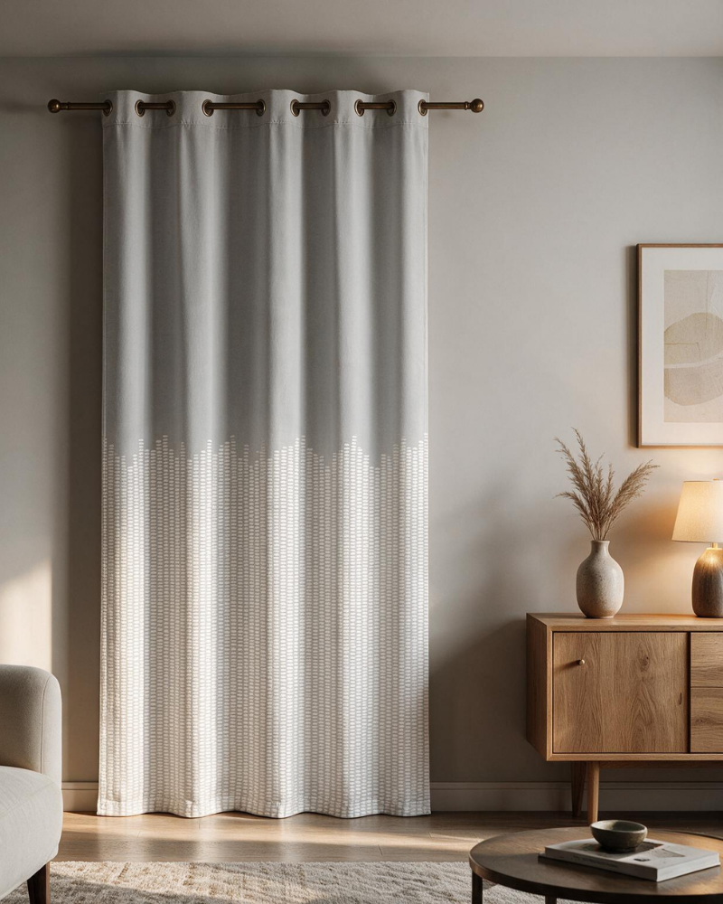 Printed Curtain 724 — Decorative Ready-Made Window Curtain
