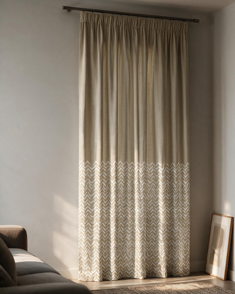Printed Curtain 735 — Decorative Ready-Made Window Curtain