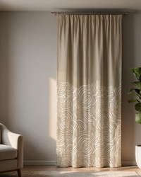 Printed Curtain 734 — Decorative Ready-Made Window Curtain - 1