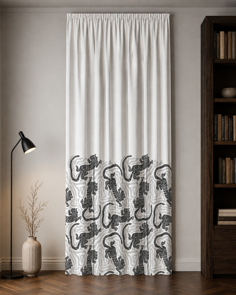 Printed Curtain 696 — Decorative Ready-Made Window Curtain