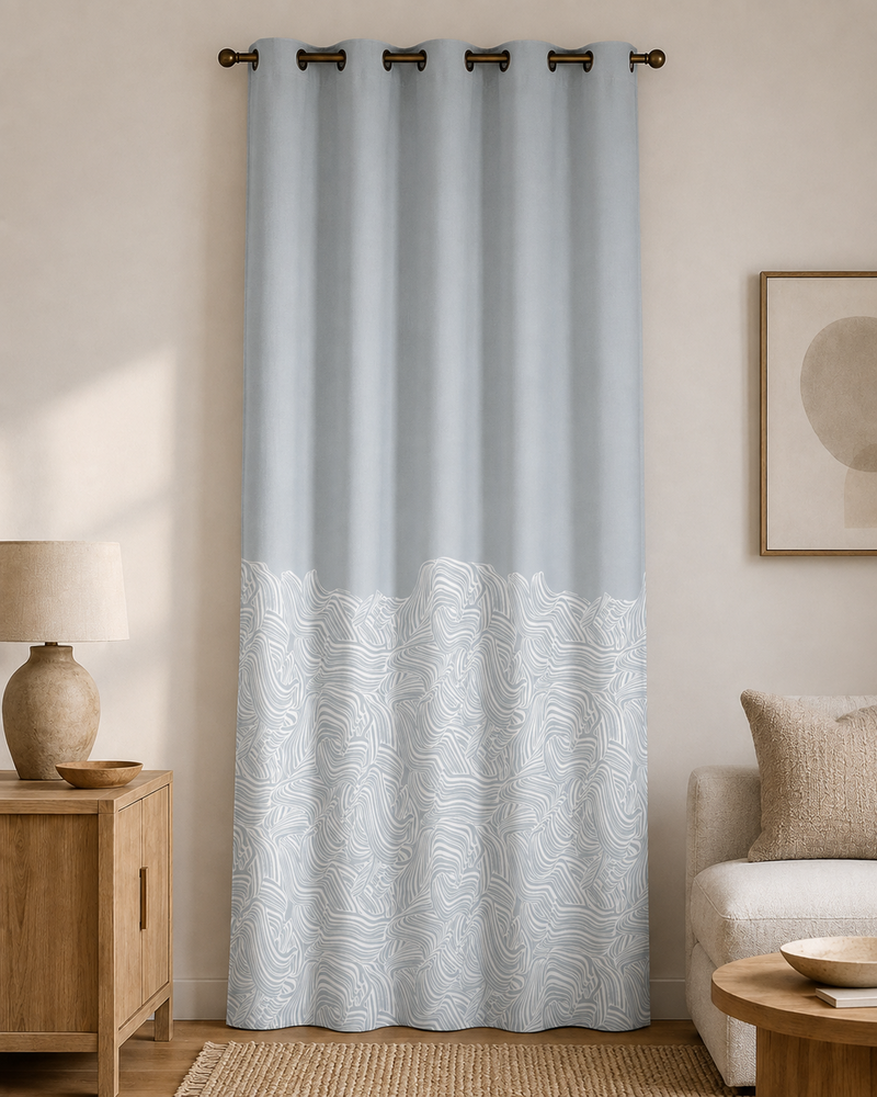 Printed Curtain 689 — Decorative Ready-Made Window Curtain