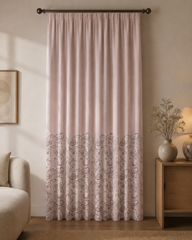 Printed Curtain 711 — Decorative Ready-Made Window Curtain