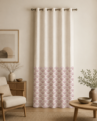 Printed Curtain 671 — Decorative Ready-Made Window Curtain - 1